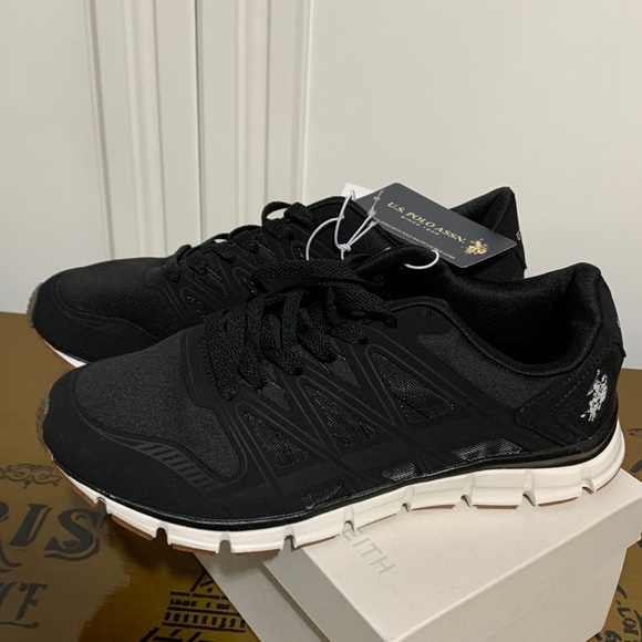 U.S. Polo Assn. Black Lace-Up Athletic Sneakers - Picture 2 of 4